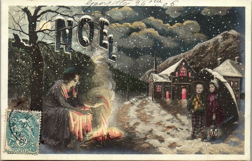 Fantaisie noel carte postale - fantaisie,