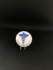 Badge Caducée Bleu Aide Soignant