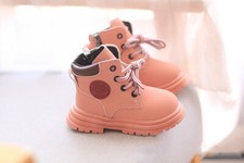 Chaussures d'automne en cuir pour enfants, bottine ROSE imperméables TAILLE 23