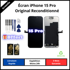 Écran iPhone 15 Pro + kit de réparation + Verre trempé