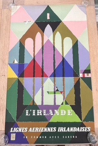 Affiche poster sabena - affiche,