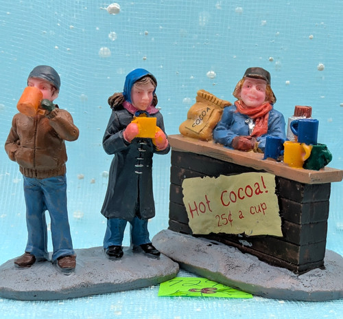 Lemax hot cocoa stand - cocoa,