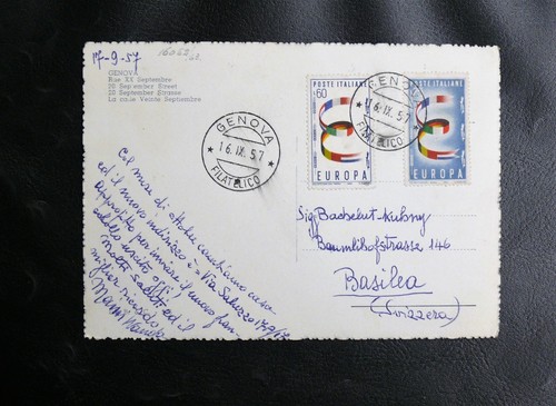 Timbres italie europa 1957 - :,