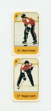 #TN08105 ILKKA SINISALO & REGGIE LEACH Uncut 1982 2 Card Panel