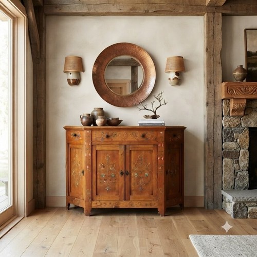 Buffet ancien merisier avec - buffet,