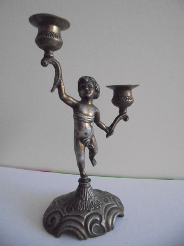 Ancien double bougeoir