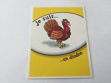 Carte je suis un dindon pièce