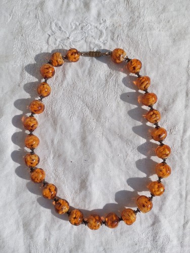 Ancien collier perle - collier, en