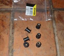 6 VIS Ecrou caoutchouc avec insert en laiton M5x14 Bulle Carénage Moto / Scooter