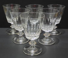 -6 VERRES A EAU CRISTAL LOUIS PHILIPPE XIXe CATON SAINT LOUIS déco TABLE    D