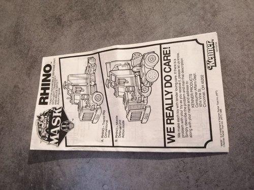 Mask kenner rhino notice - mask,