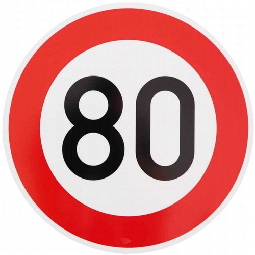 Panneau signalisation 80 - de,