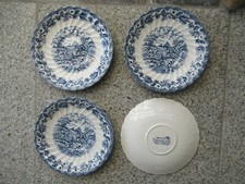 4 SOUCOUPES FAIENCE ANGLAISE