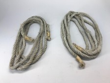 Deux anciennes cordes en chanvre / bateau , usine , loft , déco