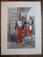 GRAVURE PIERRE ALBERT LEROUX INFANTERIE VOLTIGEURS DE LA GARDE IMPERIALE 1857