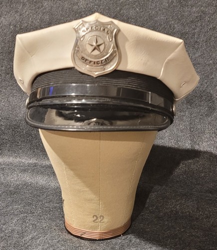 Vintage white vinyl police - white,