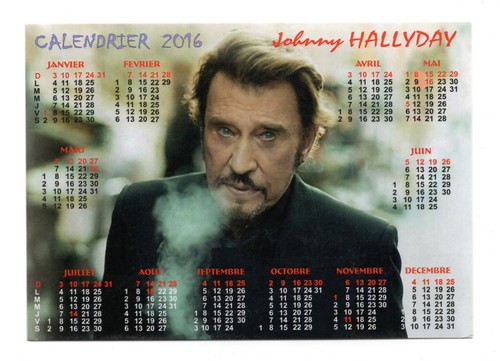Johnny hallyday calendrier - johnny,