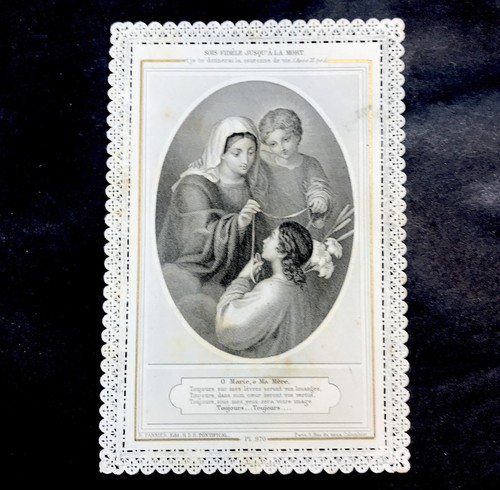 Ancienne image pieuse xixe - image,