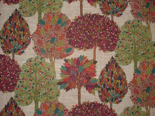 Mélange lin rideau tissu - rideau,