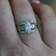 Bague de mariage style art
