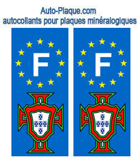 Autocollant PORTUGAL plaque