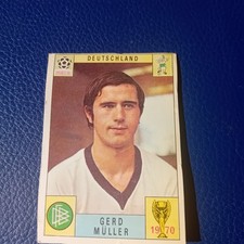 Panini Mexico 70  Gerd Müller – Originale Italienne – Rare – Coupe du Monde 1970
