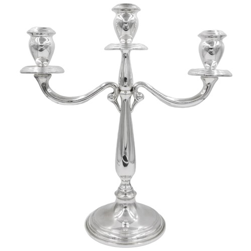 Candélabre argent massif - candélabre, en