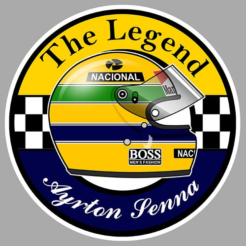 Senna the legend sticker - ",