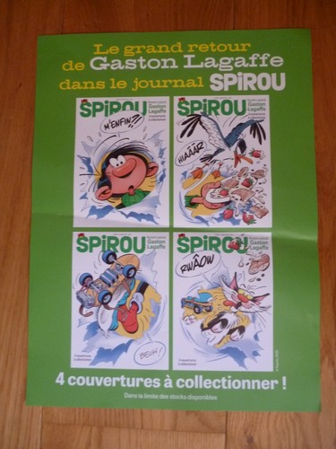 Gaston lagaffe affiche 40 x - /,