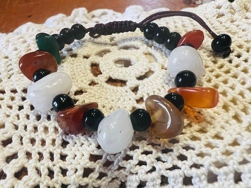 Bracelet ancien perles pierres