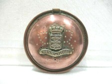 Boite décorative en cuivre  " Blason : Fontaine de Vaucluse "