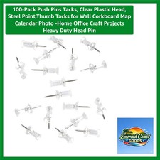 100-Pack Durable Push Pins