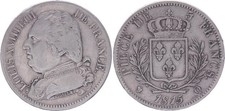 5 Francs Louis XVIII - Buste