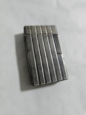 Ancien Briquet Vintage St Dupont Plaqué Argent Pierre À Changé + À Recharger !