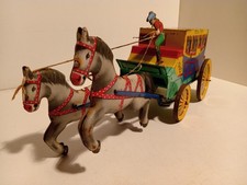 Joustra F Diligence Texas Post mecanique tole etincelles 1/18 BE