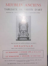 1975 Catalogue de Vente Illustré Versailles MEUBLES ANCIENS TABLEAUX OBJETS ART