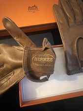 Gants Hermès en cuir