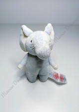 Peluche/Doudou Petit Elephant Bleu Blanc Crème Jaune 15cm  -  Primark Cares Baby