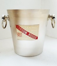 Seau à Champagne G.H.MUMM & Cie Cordon Rouge, Alu, 1970 /French champagne bucket
