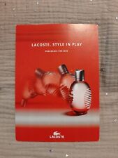 Carte Parfumée - Perfume Card . Lacoste - style in play - Patch