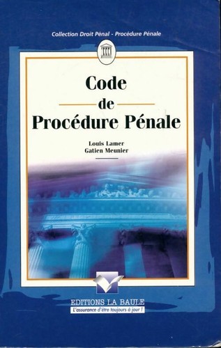 Code procédure pénale - code,