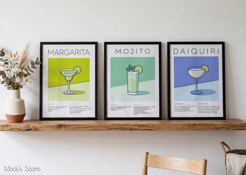Poster cocktail affiche a4 - poster,