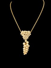 Collier Haute Couture Vintage Fashion Perles Grappe Louis Rousselet 1930/1950