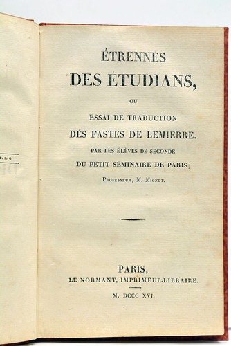 Etrennes des etudians ou - des,