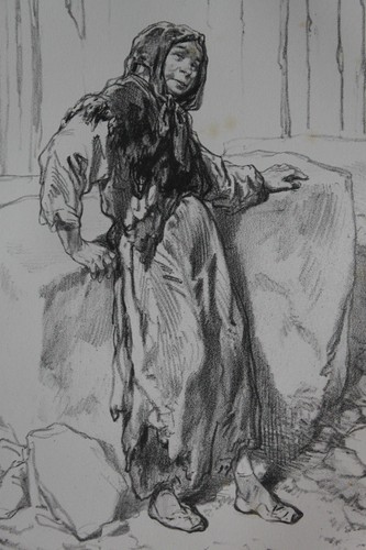 Gavarni lithographie originale - gavarni,
