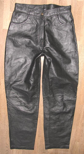 Dames pantalon cuir - cuir, /