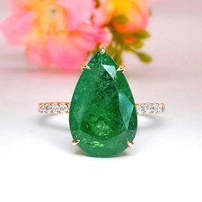 Bague Argent 925 Émeraude