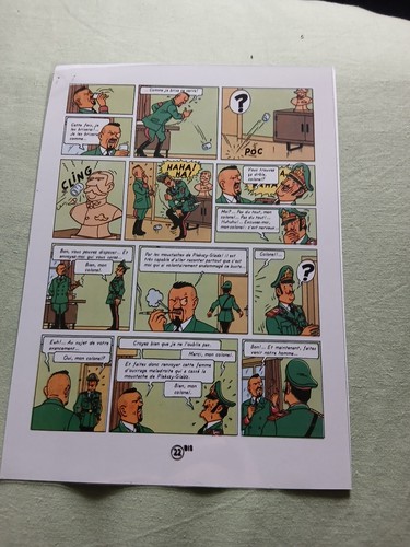 Tintin fac similé planche - planche, 22