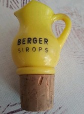 RARE : Ancien Bouchon Doseur Pissette Publicitaire Berger Sirops