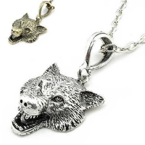 Pendentif tête loup - tête,